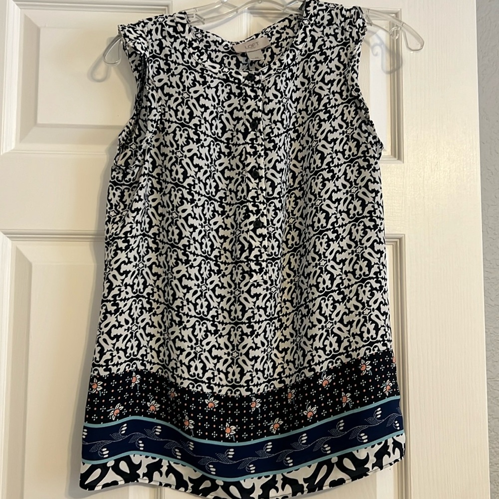 LOFT Sleeveless Blouse XS - Excellent Condition